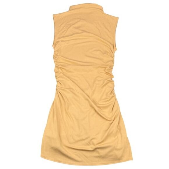 Aritzia Wilfred Boulevard Mini Dress In Soft Apricot Size XS - Picture 5 of 7
